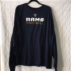 Reebok NFL Equipment LA Rams Football Men's Long Sleeve T-Shirt